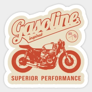 Gasoline Inspired - Vintage Motorbike Sticker